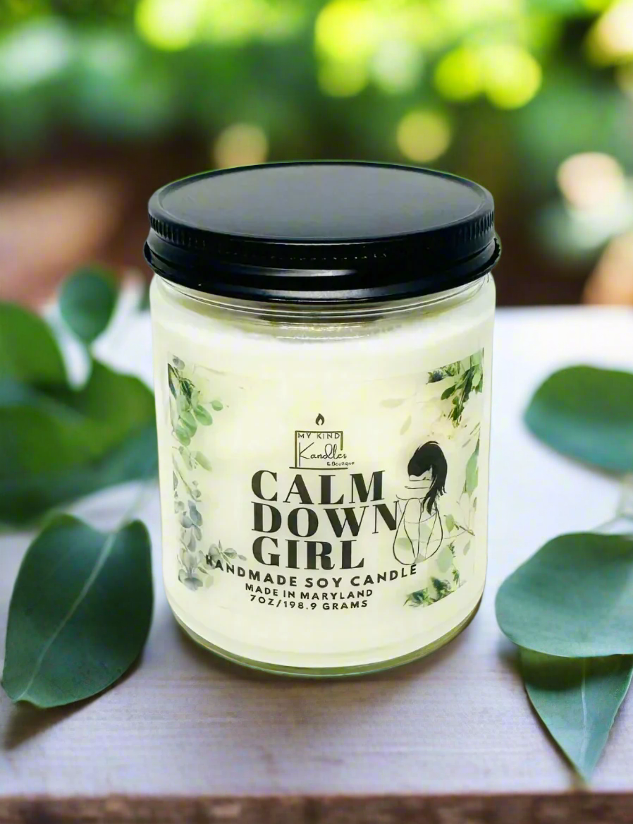 Calm Down Girl-Eucalyptus and Spearmint Candle