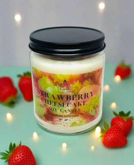 Strawberry Cheesecake Soy Candle